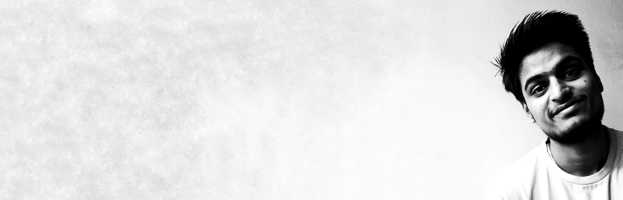 Landing page banner. A photo of me.